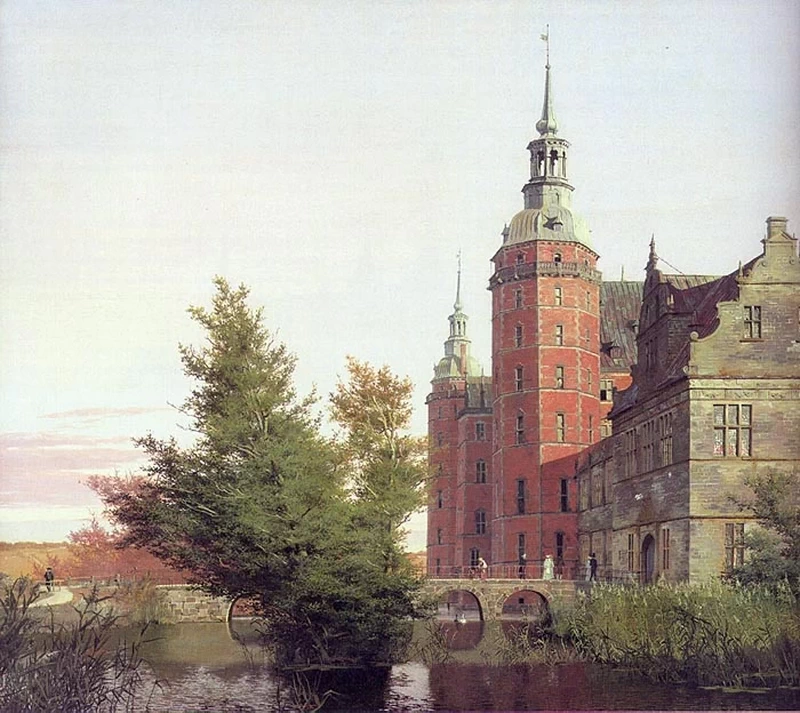 Christen Købke - Castello di Frederiksborg visto da nord, ovest, Statens Museum for Kuns, Copenaghen